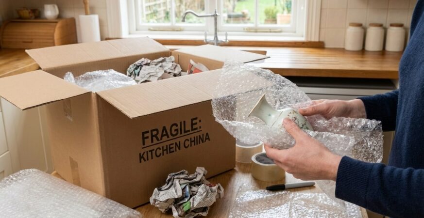 How to Pack Fragile Items Safely When Moving House in the UK