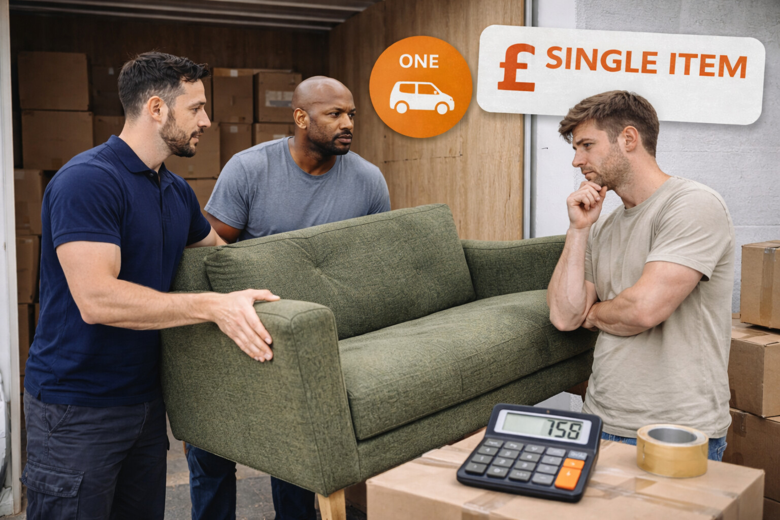 Man and Van Prices for Single Items