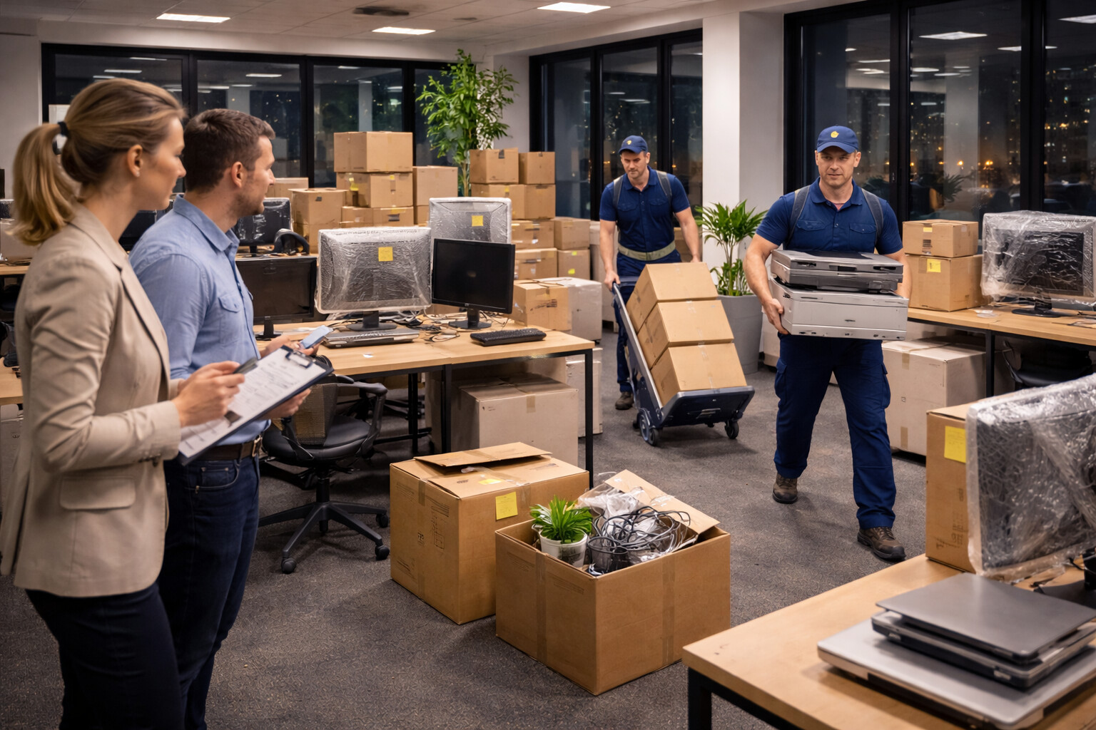 Man and Van for Office Relocations in the UK