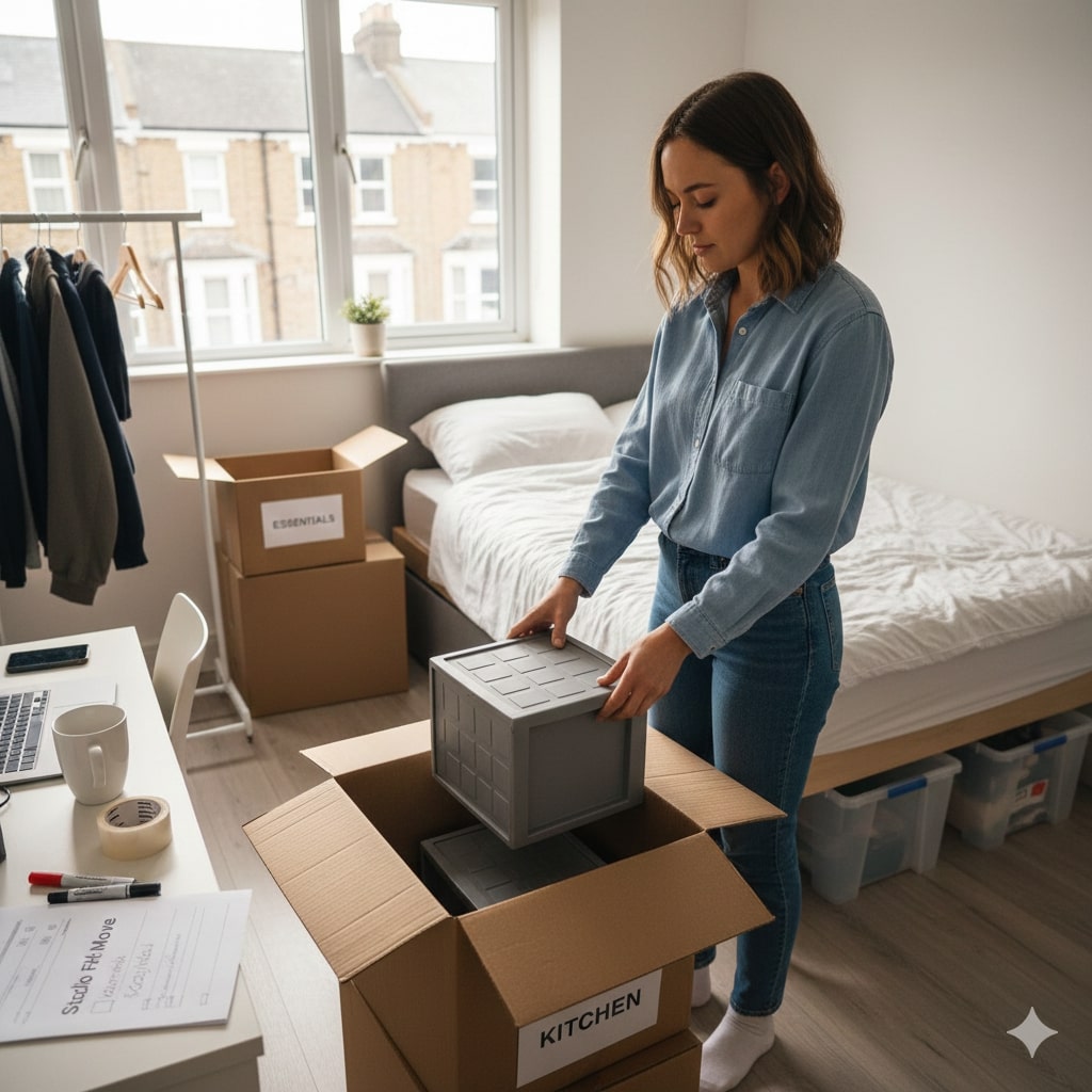 Packing Tips for Studio Flats and Apartments in the UK