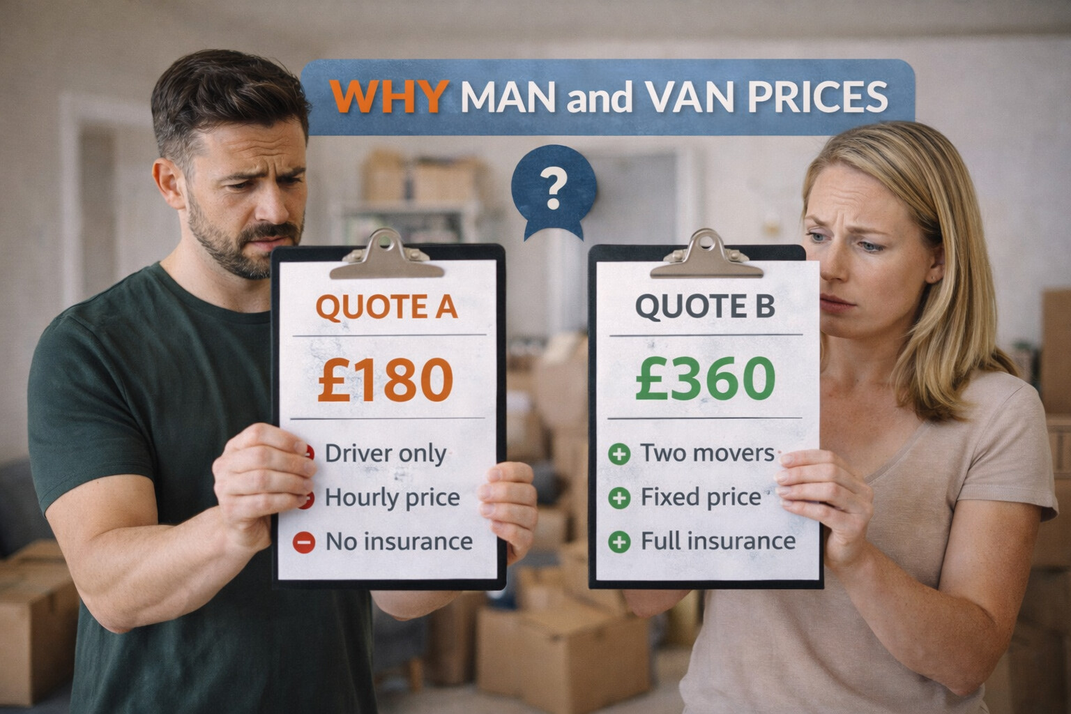 Why Man and Van Prices Vary So Much